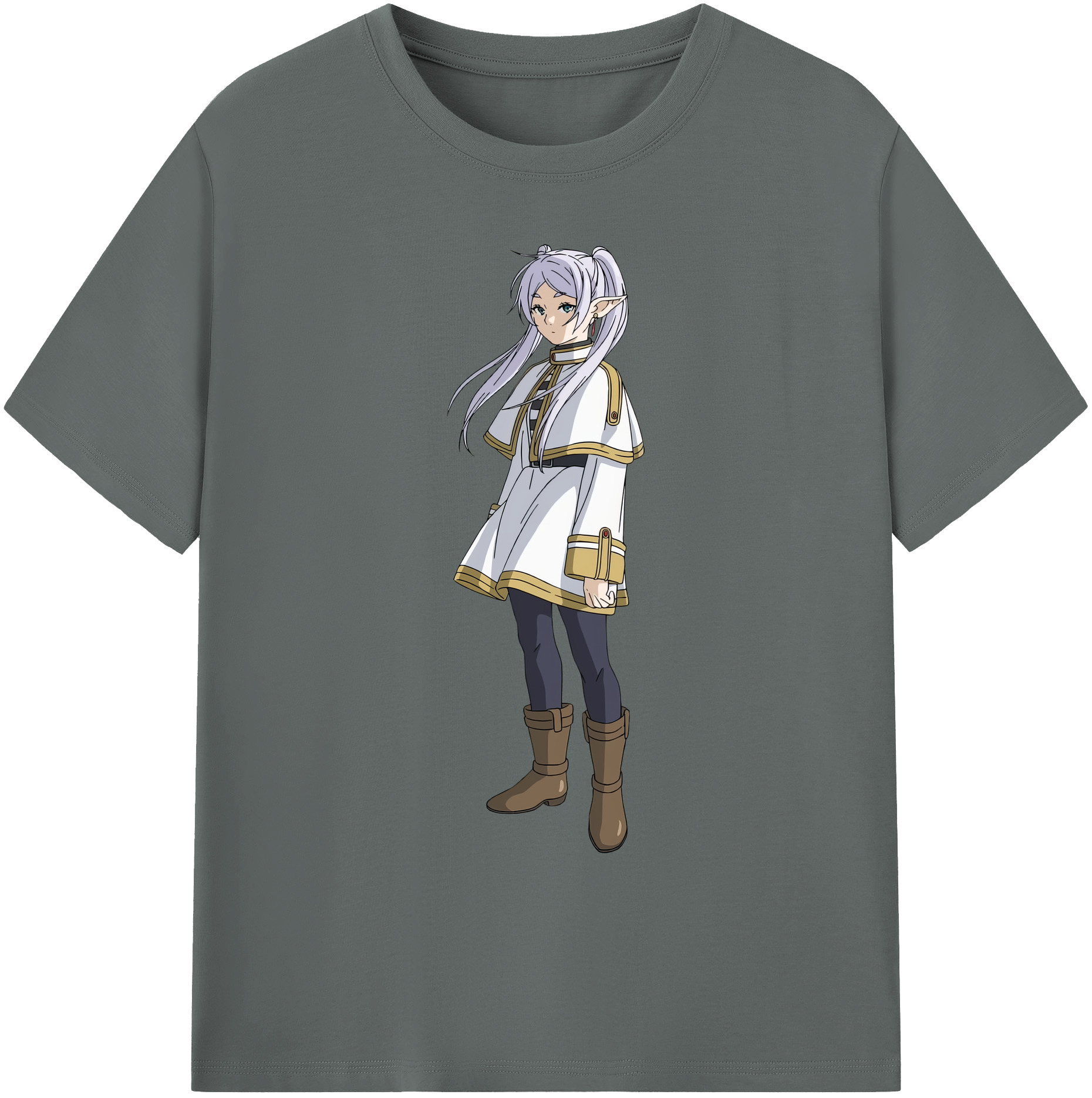 （画像用） 葬送のフリーレン Frieren 綿100％ メンズ半袖Tシャツ｜肌触りやわらか＆通気性